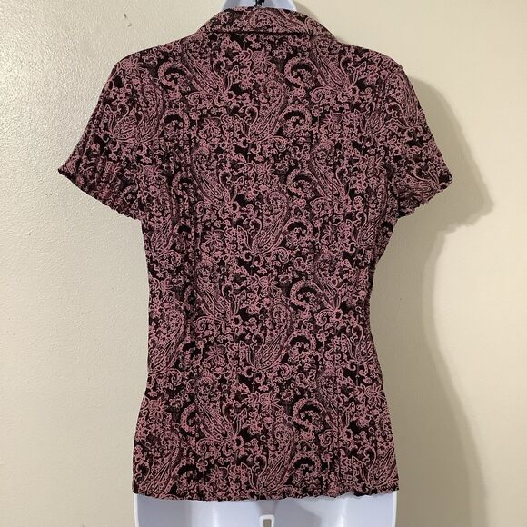 Vintage Y2K Fairycore Whimsical Boho Casual Fairy Crinkle Button Up Shirt Small - Picture 4 of 7